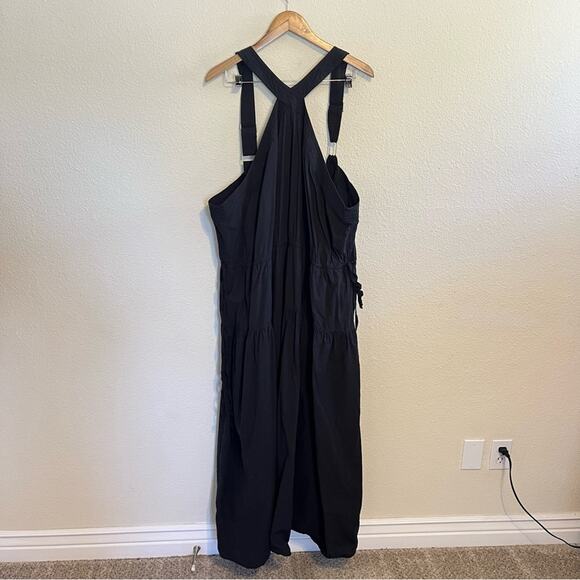 Madewell Plus Poplin Halter Tiered Midi Dress Womens Size 28W - Picture 5 of 9